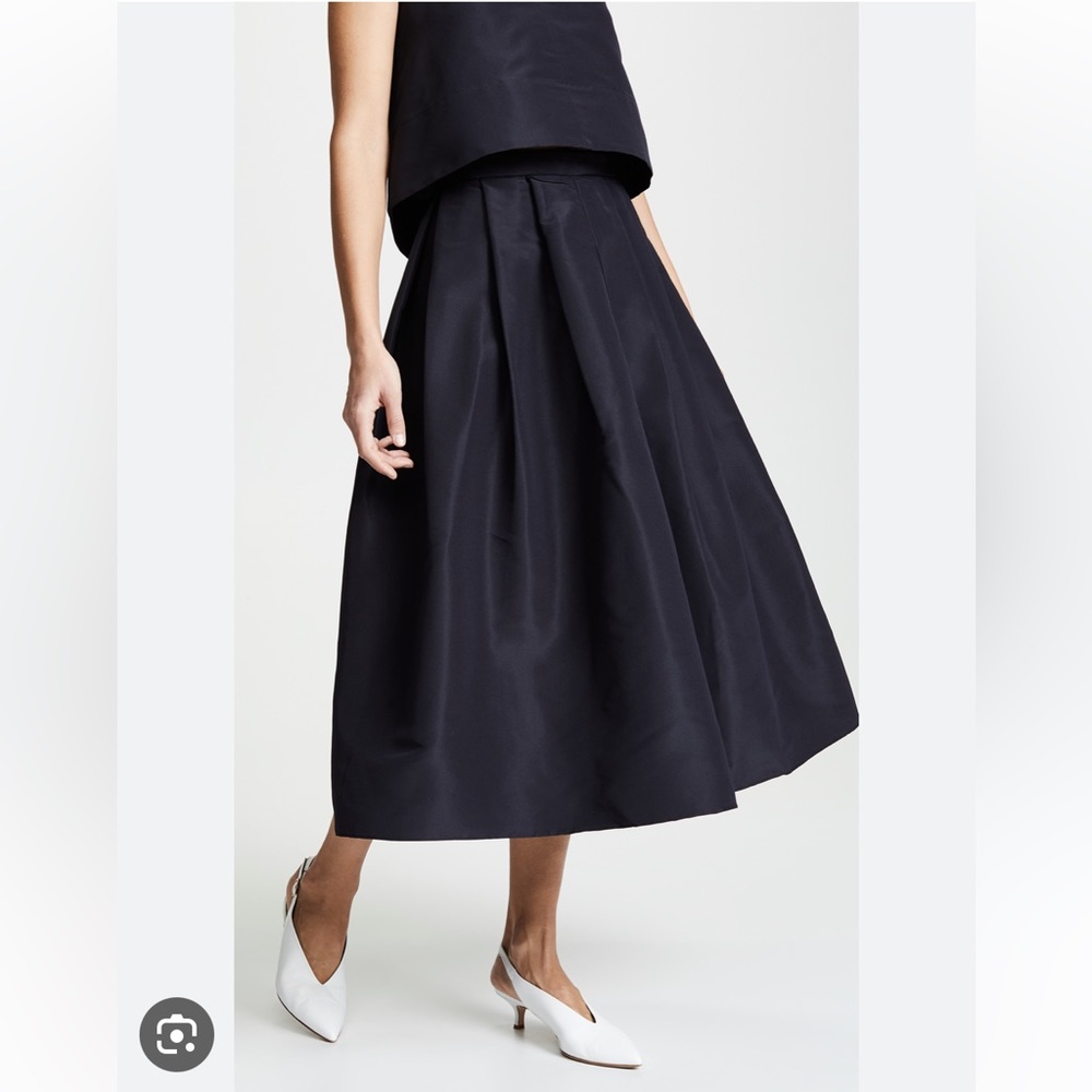 Tibi silk faille full skirt